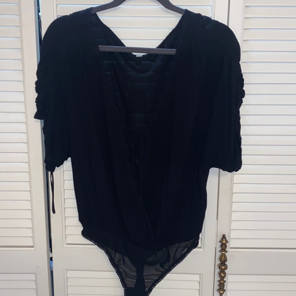 Free People black bodysuit